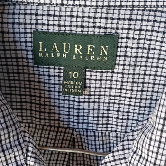 Ralph Lauren Bundle Kids Orange  Blue &  Grey Gingham Shirts Size 7  -grey 10 - Picture 7 of 16